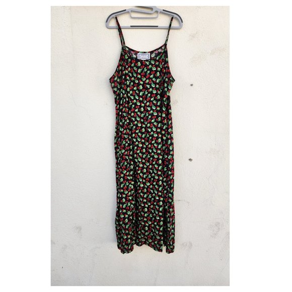 Vintage Cherry Print Maxi Dress - Picture 2 of 5
